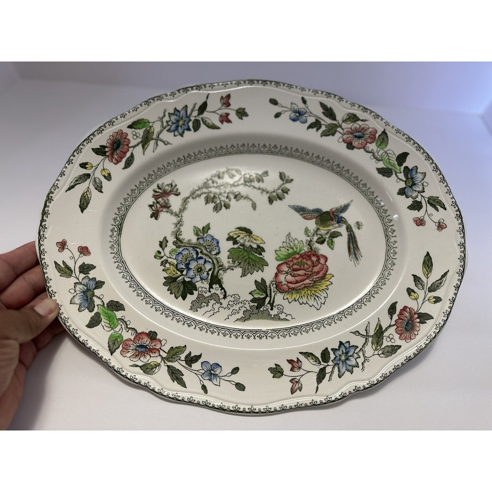 Davenport vintage hand‎ engraved  11x14 plate Decor GREAT CONDITION